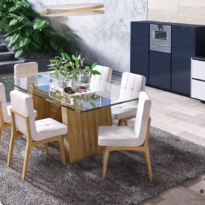 Base arco con vidrio